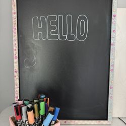Chalk Board With Markers