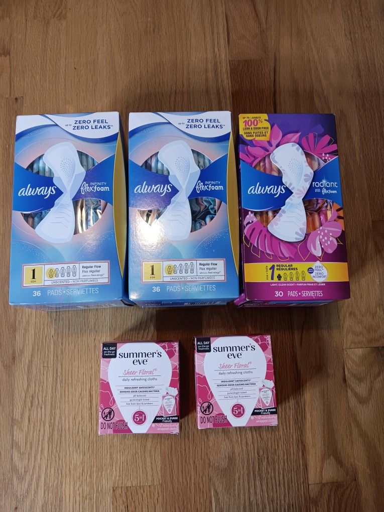 5 For $20 Always Pads And Summer Eve