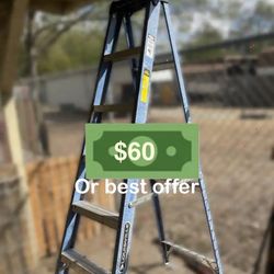 Louisville Ladder 7' Fiberglass Step Ladder, 225-lb Capacity