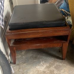 Wood Table/ Ottoman Two for Sale $35 Each Or 2 For $60