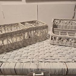Wicker organizers -two