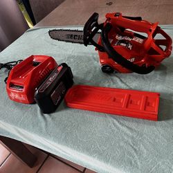 Echo 56 V 12 inch chainsaw cordless with battery 2.5 charger please redescription