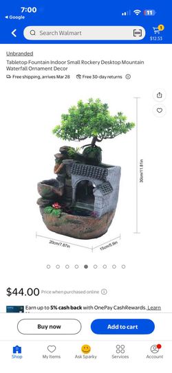 Tabletop Fountain Indoor Small Rockery Desktop Mountain Waterfall Ornament Decor