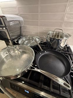 Mixed Cookware Set with Lids