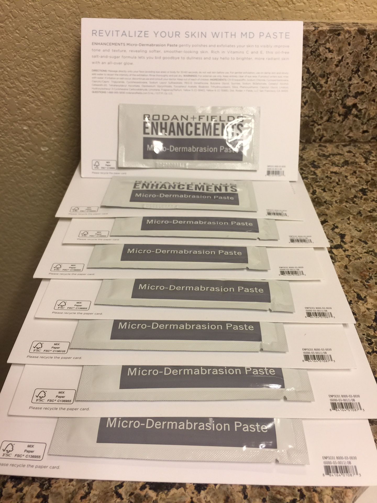 R+F Rodan and Fields Microdermabrasion Paste Samples