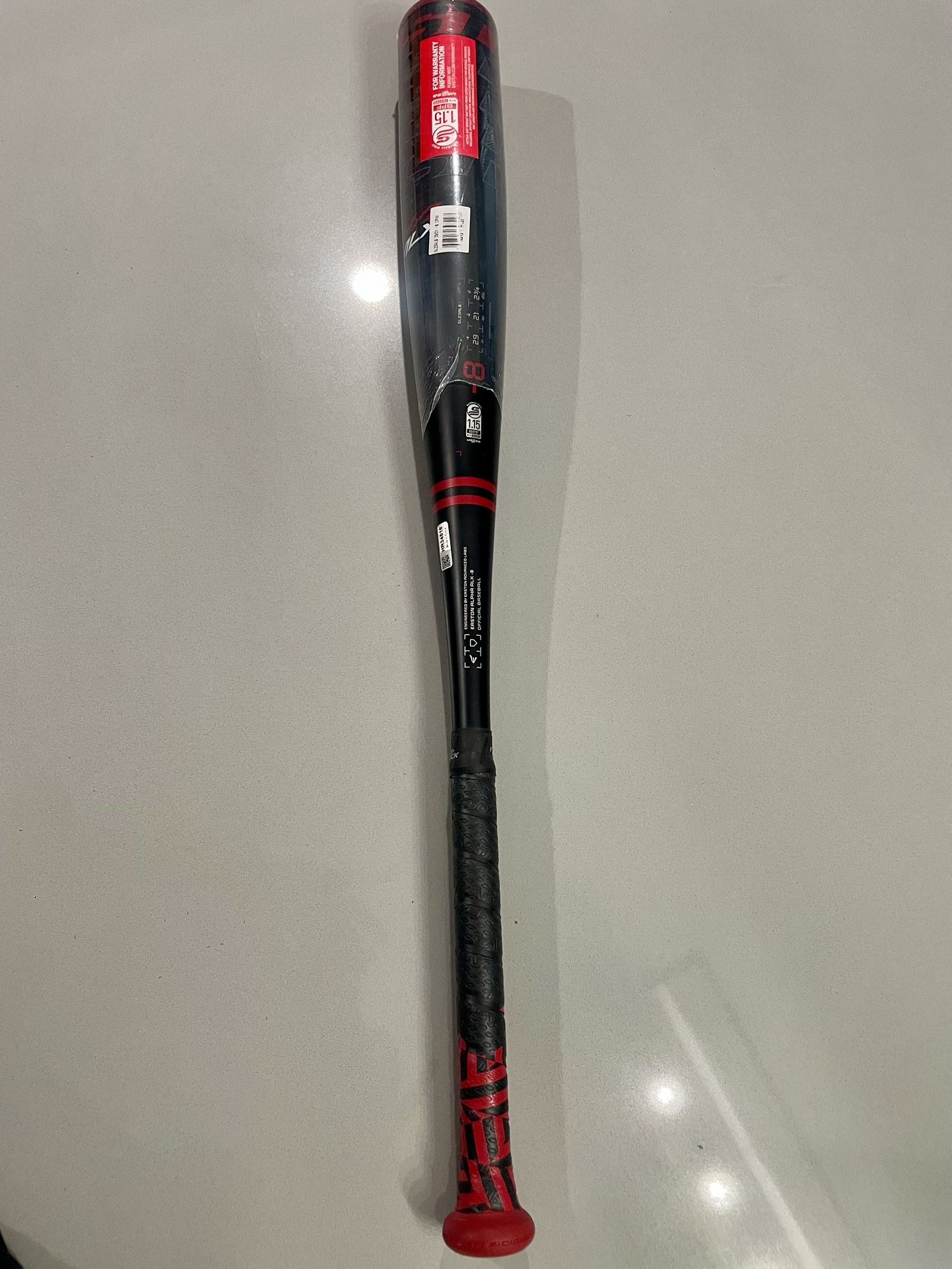 NEW! Easton Alpha ALX -8 Baseball Bat 29"/21oz: SL23AL8 2 3/4 HR34518 FLYWALL Easton's Alpha ALX technology delivers enhanced feel and more power at