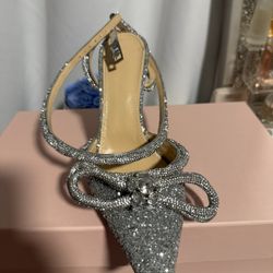 Mach Mach Heels DOUBLE BOW GLITTER PUMPS