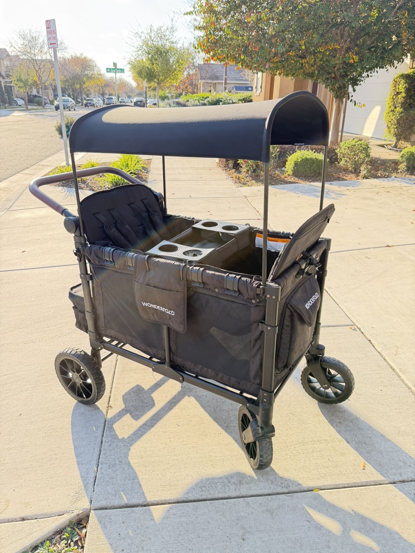 Wonderfold Wagon W4 Luxe Quad Stroller Wagon (4 Seater) - Black Camo