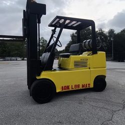 Hyster S100e Forklift 10,000 Lb Capacity 3 Stage Mast