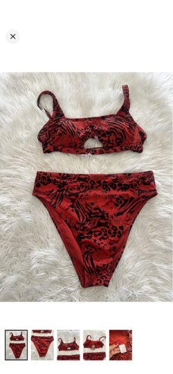 Animal-Print Bikini Set