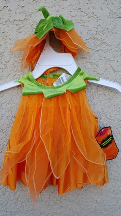 Pumpkin dress infant costume