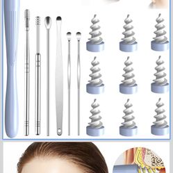 7 in 1 Ear Wax Removal, 2025 Q-Grips Ear Wax Removal Tool Reusable and Washable Replacement Soft Silicone Tips for Cleaner Earwax, Ear Wax Removal Kit