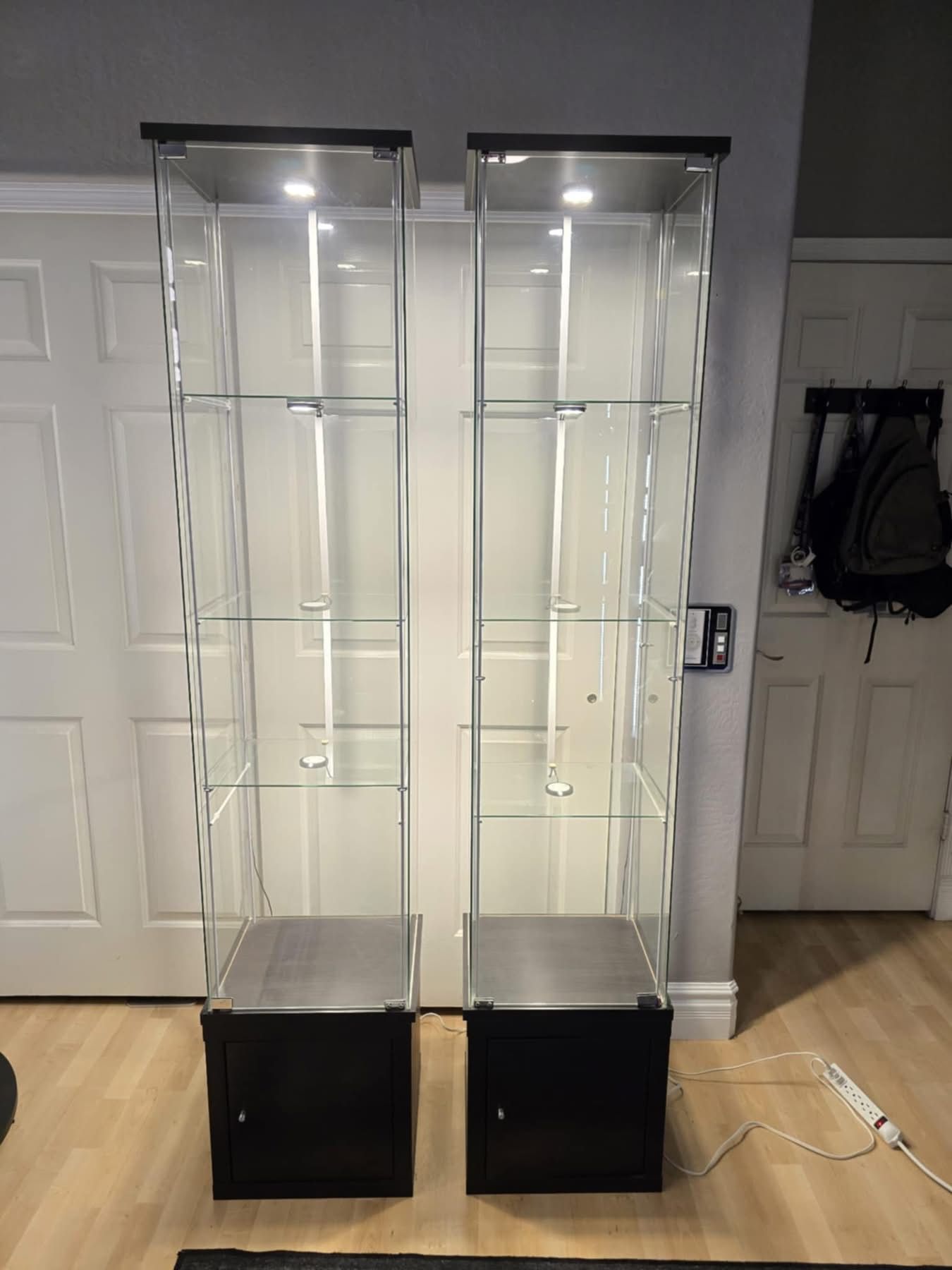 IKEA Detolf display cases (set of 2)