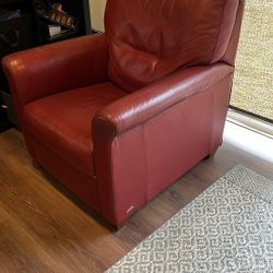Recliner chair  Red