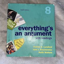 Everything’s an Argument 8th Edition A. Lunsford