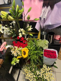 Fresh flowers for bouquet