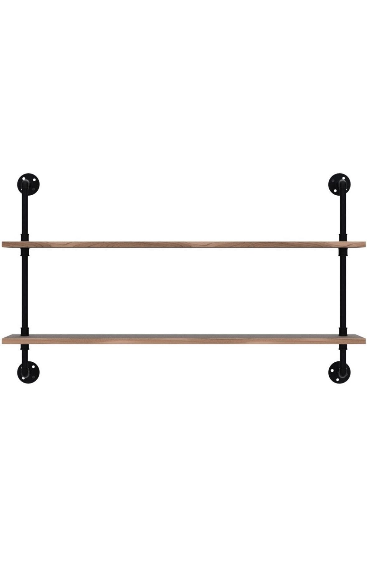 Industrial Pipe Wall Shelves