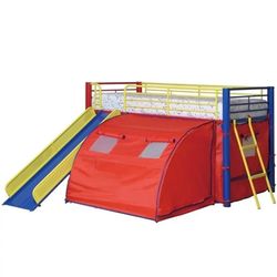 Loft Bed Multicolor With Slide