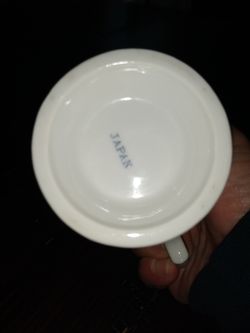 70s german white milk glass cup