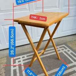 Wooden folding table