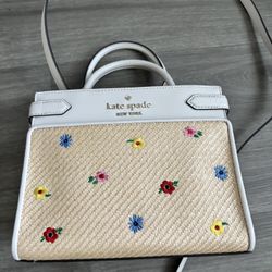 Kate Spade Garden Bouquet Straw Bag