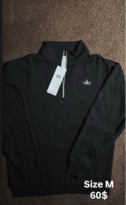 Quarter zip alo black M only