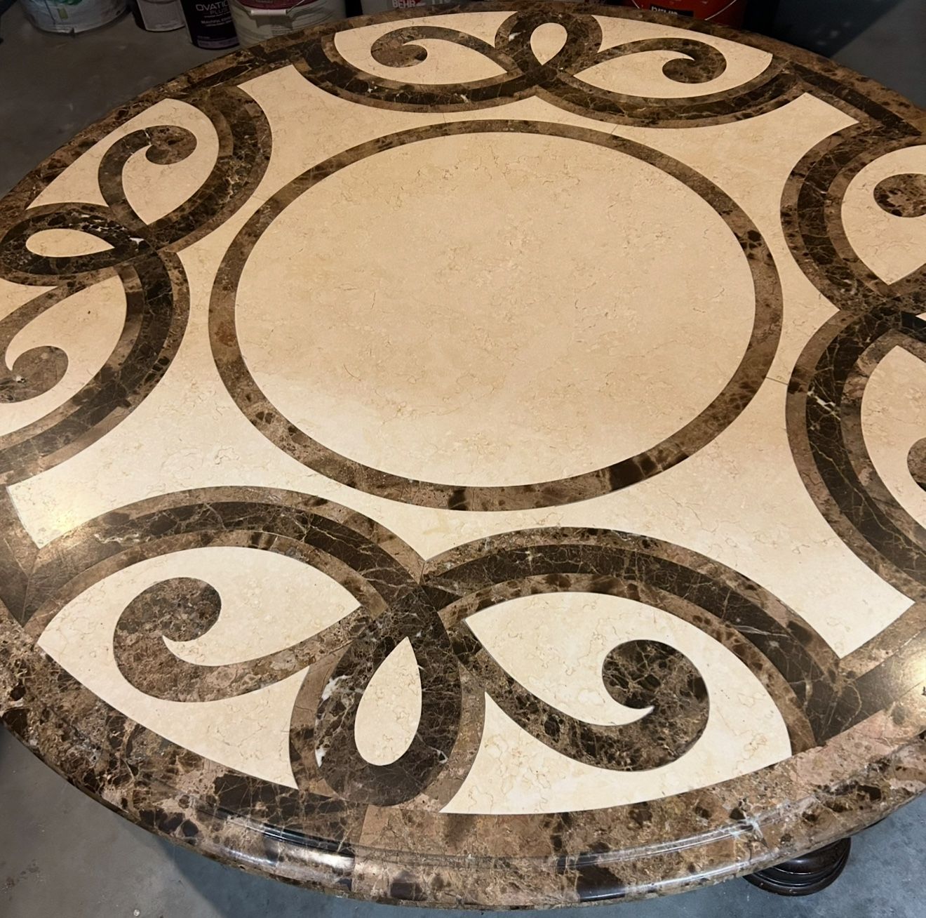 Beautiful Thomasville Marble Inlay Coffee Table