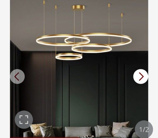 Gold Ring Chandelier