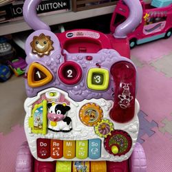New VTech Sit-To-Stand Learning Walker Activity Toy (Pink)