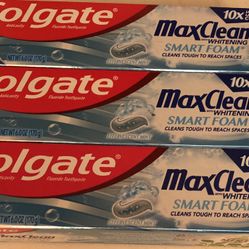 Colgate Max clean Smart foam 3 Packs NEW