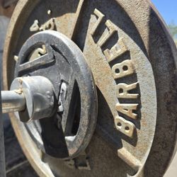 650 OBO,   Must GO 250lb Heavy Duty Cage; Standard 45lb Bar, Buffalo Bar 55lb, Four 45lb Plates, Two 35lb Plates, Two 10lb Plates, 100 Lb Chains More.