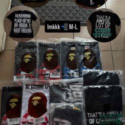 Bapes Tees / Cough Syrup Tees 