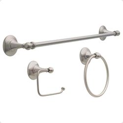 Delta Greenwich II 3-Piece Bath Hardware Set Brushed Nickel