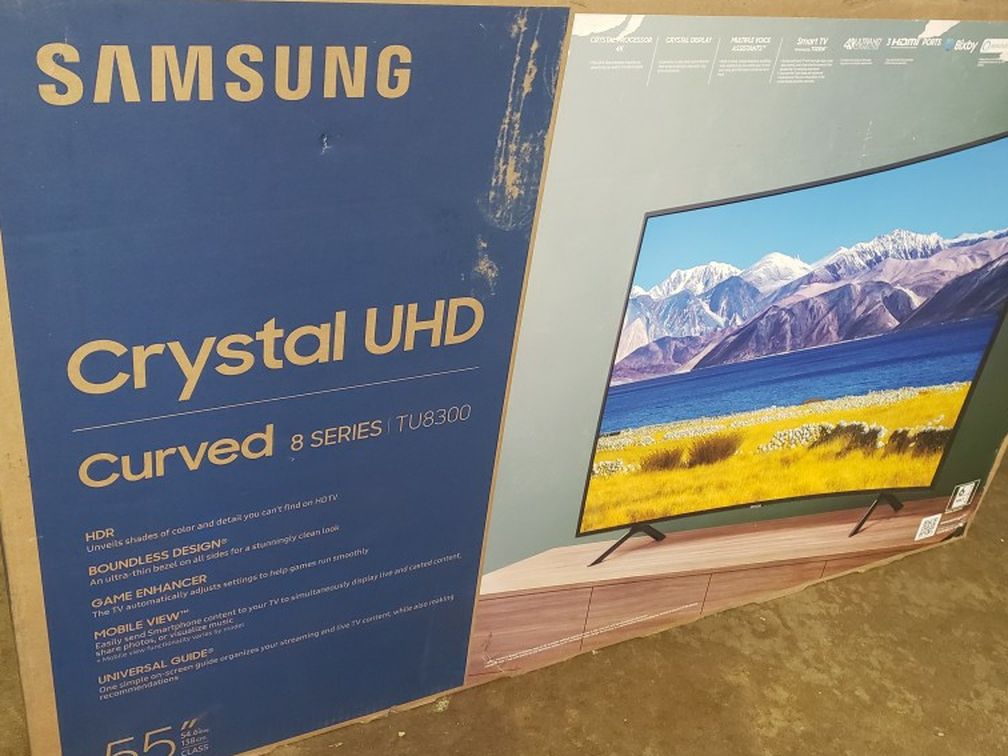 Tv Samsung 55", 4k, 2020 Model, TU8300, Curved, HDR, Excellent