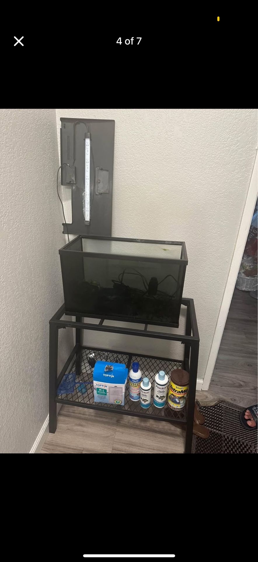 Fish Aquarium - 10 Gallon - With Stand And Everything