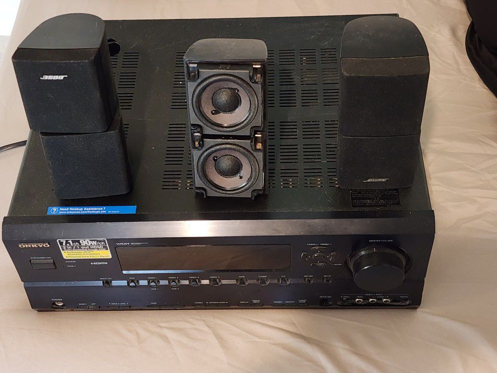 Onkyo Amp With Bose Speakers