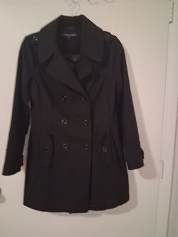 Black Double-Breasted Pea Coat