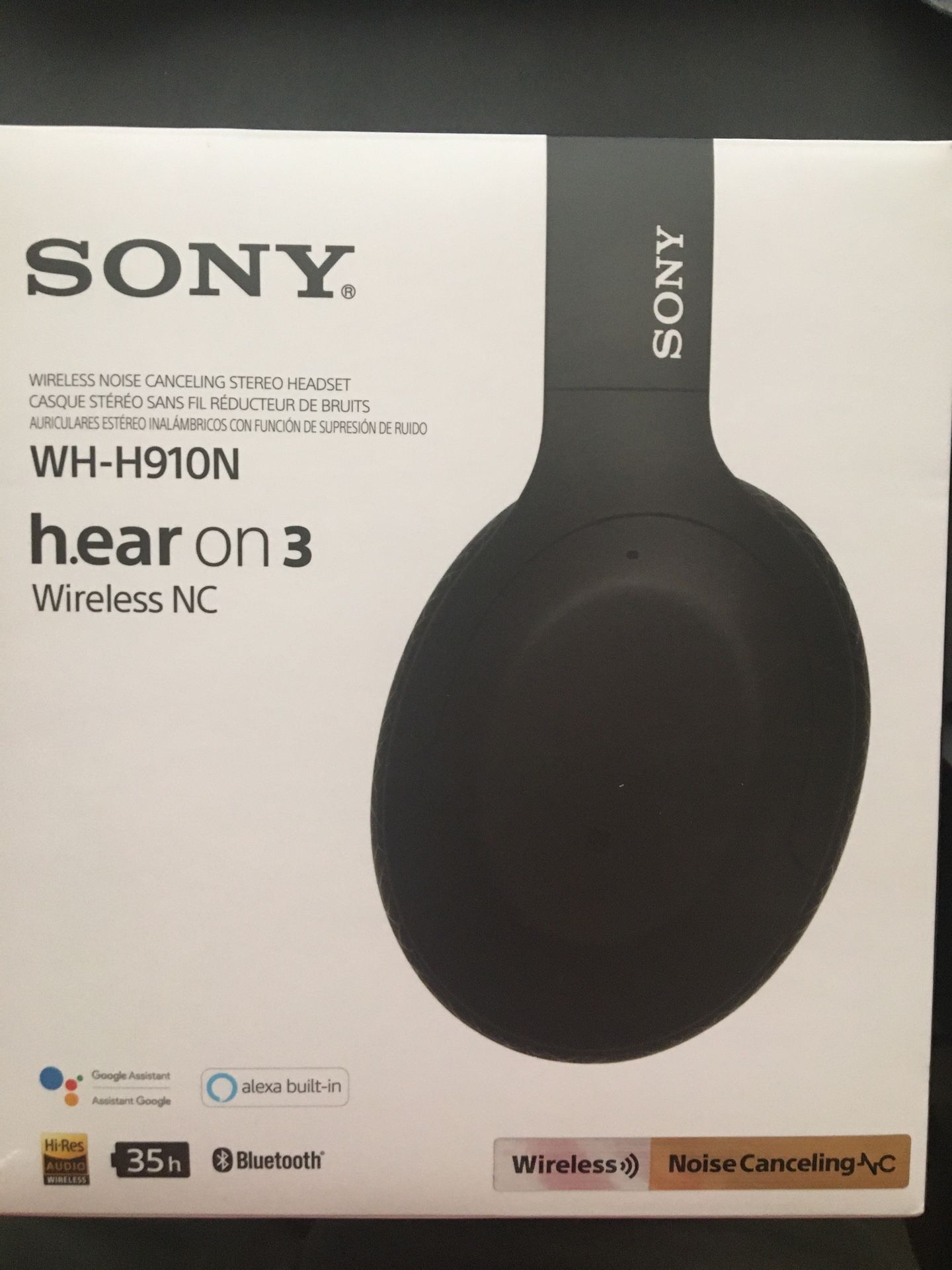 Great Sony wireless headphones h.ear on 3 like new!