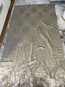 4 Panels Tan Color Curtains 82 Length And 52 Width 