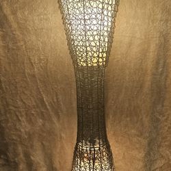 Rattan  Antique Floor Lamp