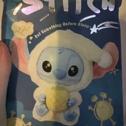 Brand New UNOPENED Stitch Miniso “eat Something Before Bed” Plush Blind Box