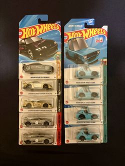 Hot Wheels, Nissan Skyline, Silvia, $3 each