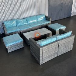 10pc Patio Furniture Outdoor Sectional Set