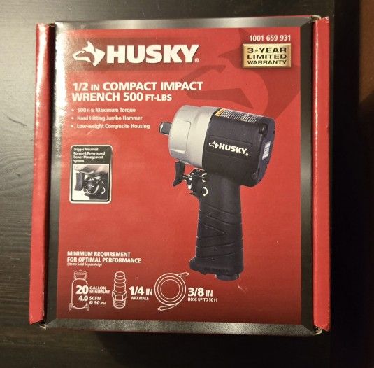 Husky 1/2 in. Compact Impact Wrench