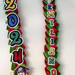 Super Mario Graduation Lei 2024