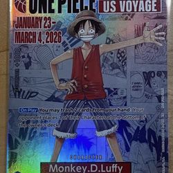 One Piece College Basketball US Voyage Monkey D. Luffy Card (Sealed) Collectible
