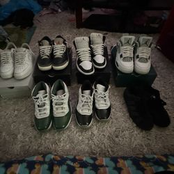 Jordans Nikes Size 9 Men, 9.5 Men, And 10 Men