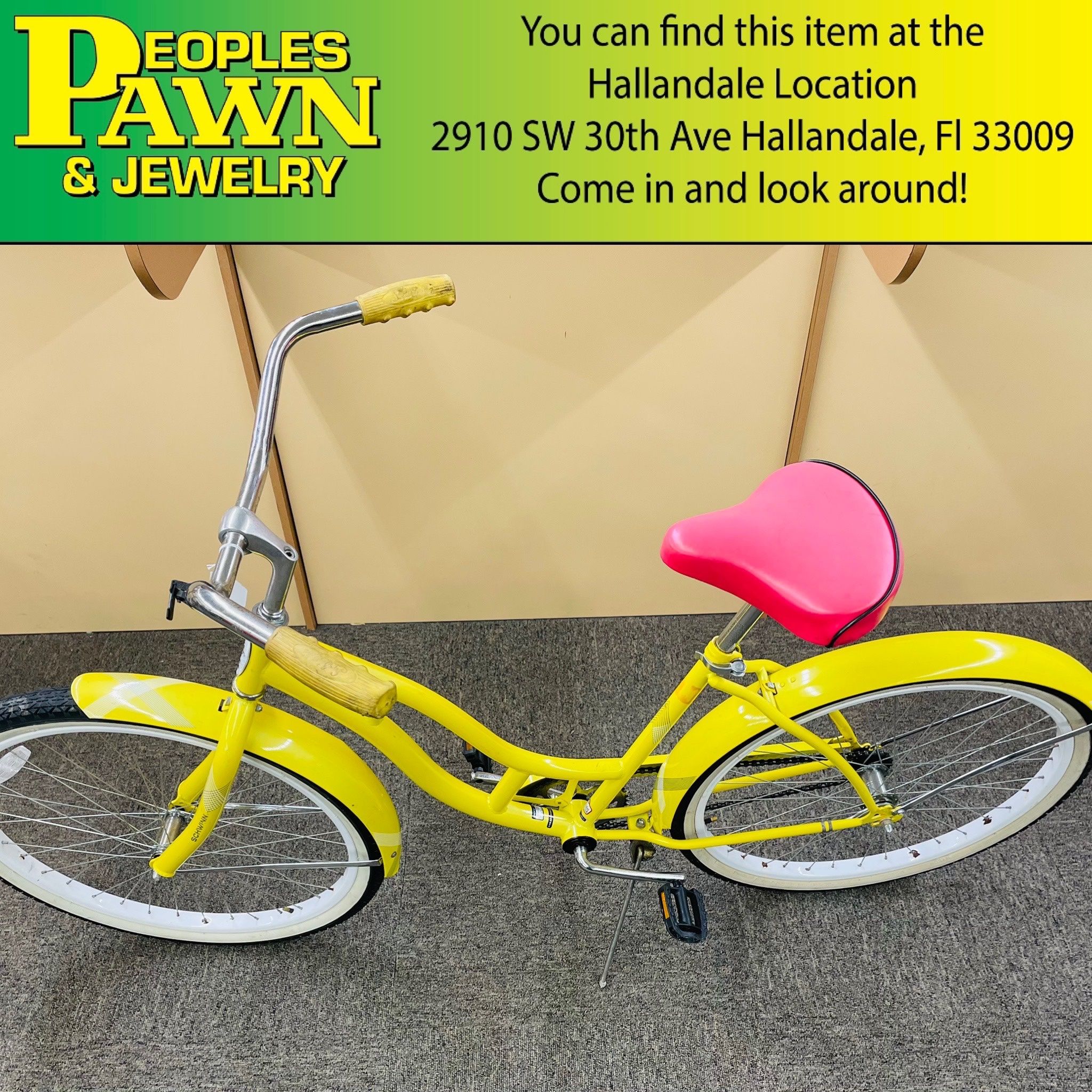 schwinn legacy bike yellow