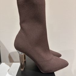 Brown Aldo Heeled Boots Size 8