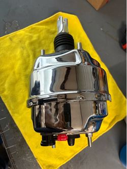8" Dual Bendix Style Power Brake Booster Chrome Finish Universal